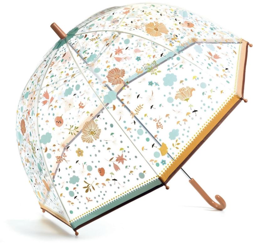 Dětský deštník Djeco Velký designový deštník - Drobná kvítka