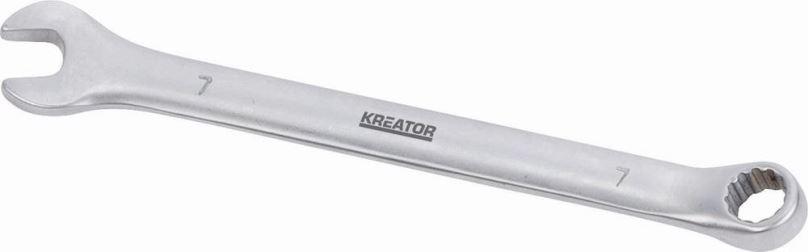 Očkoplochý klíč Kreator KRT501202 Oboustranný klíč očko/otevřený 7 110mm