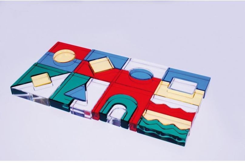 Didaktická hračka Smyslové akrylové bloky