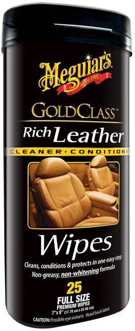Čisticí ubrousky Meguiar's Gold Class Rich Leather Wipes