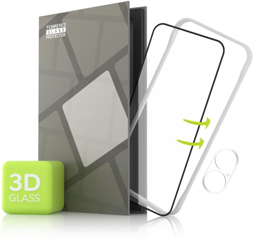 Ochranné sklo Tempered Glass Protector rámečkové pro Huawei P50 Pro, 3D Glass+ sklo na kameru + instalační rámeček