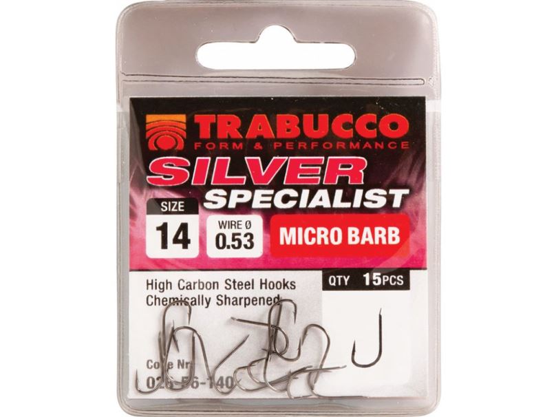 Trabucco Háček Silver Specialist Velikost 10 15ks