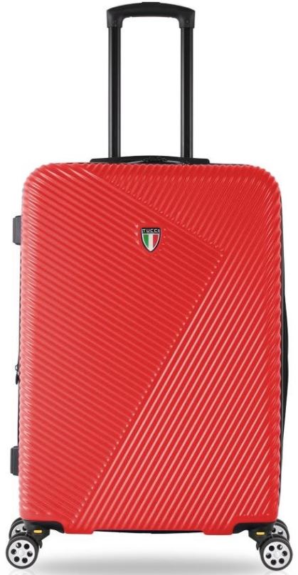 Cestovní kufr TUCCI T-0118/3 M ABS - červená
