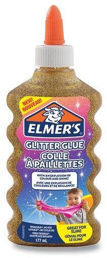 Lepidlo ELMER'S Glitter Glue 177 ml, zlaté