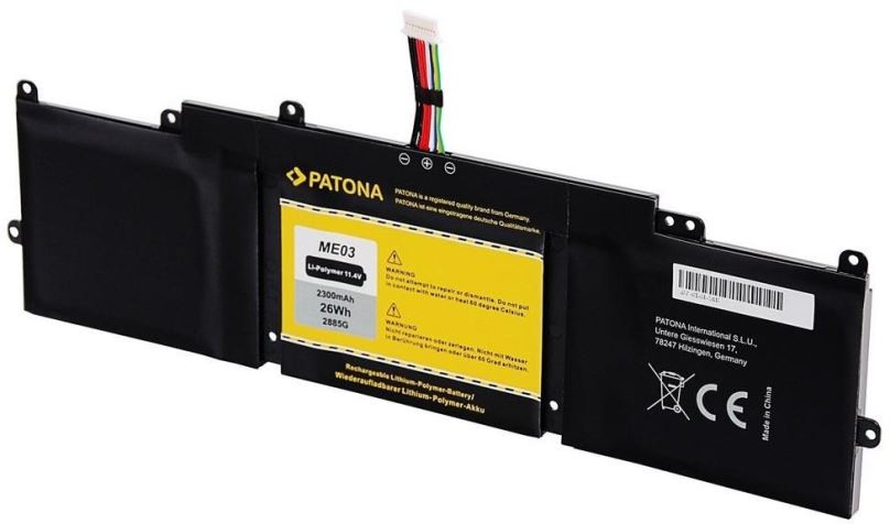 Baterie do notebooku Patona pro HP Stream 11/Stream 13  3400mAh Li-Pol 11,4V ME03XL