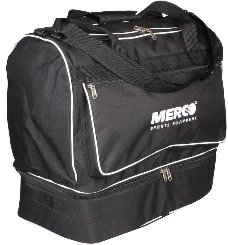Sportovní taška Merco Fotbalová taška dvojité dno černá