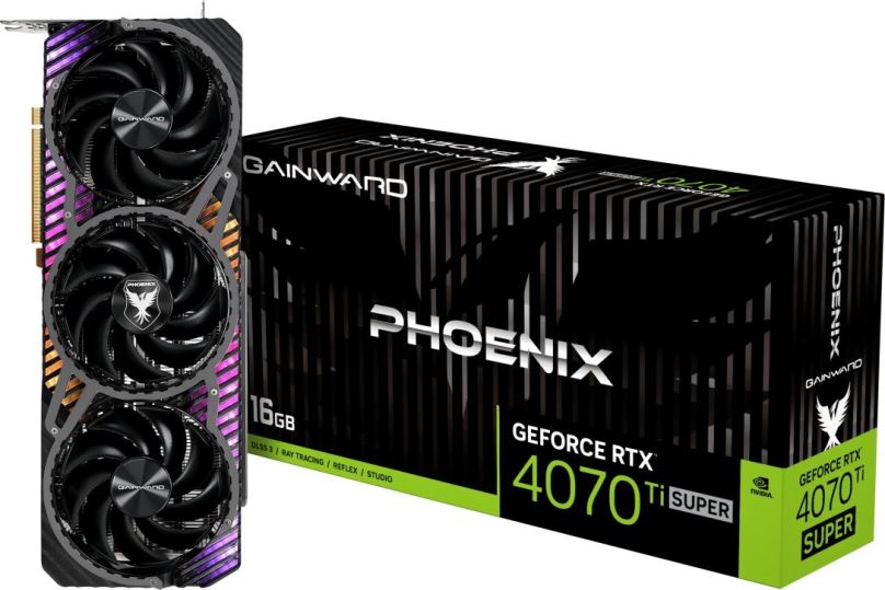 Grafická karta GAINWARD GeForce RTX 4070 Ti SUPER Phoenix 16GB GDDR6X