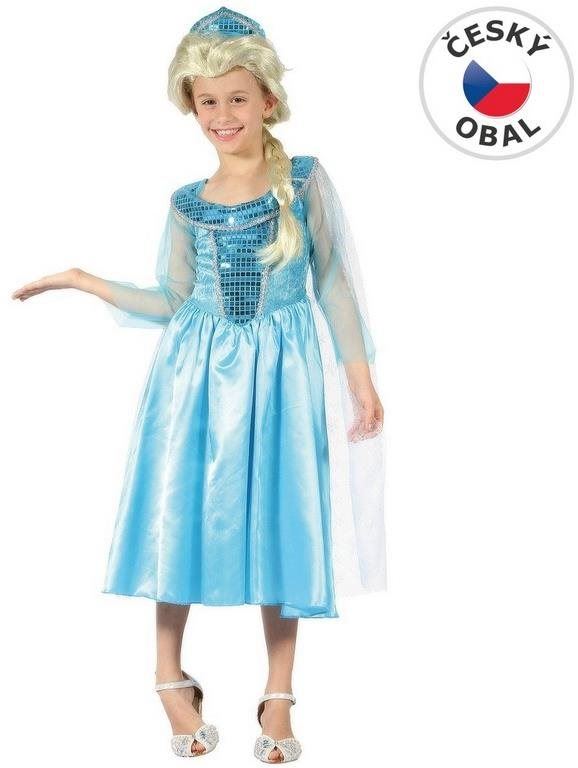 Kostým MaDe Šaty na karneval - Ledová princezna, 120 - 130 cm