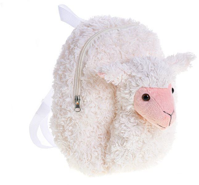 Dětský batoh Mikro-Trading Take Me Home plyšový batoh s ovečkou