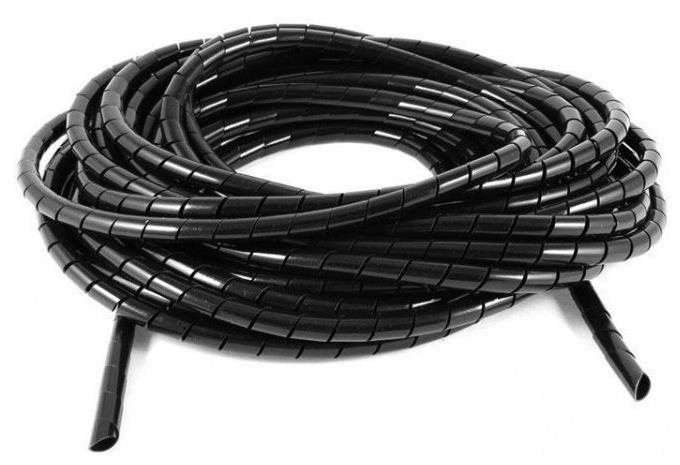 Organizér kabelů NEDIS organizér kabelů, průměr 6,5 mm (10 m), černý