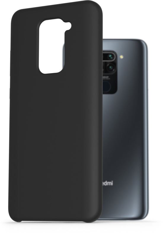 Kryt na mobil AlzaGuard Premium Liquid Silicone Case pro Xiaomi Redmi Note 9 LTE černé