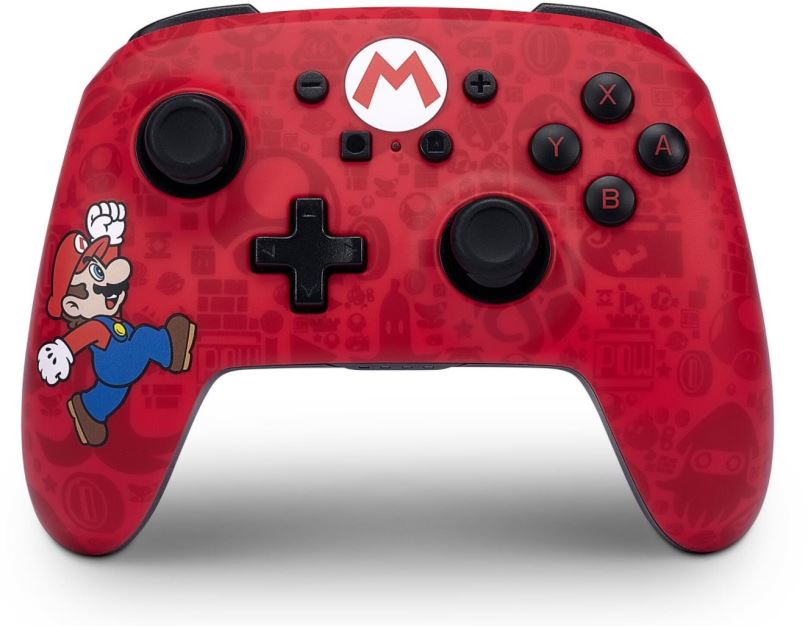 Gamepad PowerA Enhanced Wireless Controller - Here We Go Mario - Nintendo Switch
