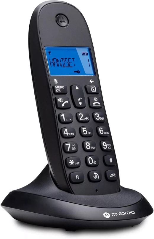 Telefon pro pevnou linku Motorola C1001CB+ Black -Call blocking - Hands Free -Backlight Screen