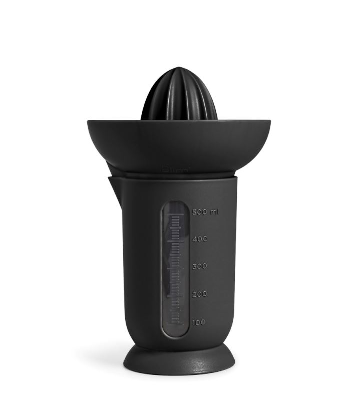 BLIM PLUS Odměrka s lisem na citrusy UFO QB SM4-010 Carbon Black, 500ml