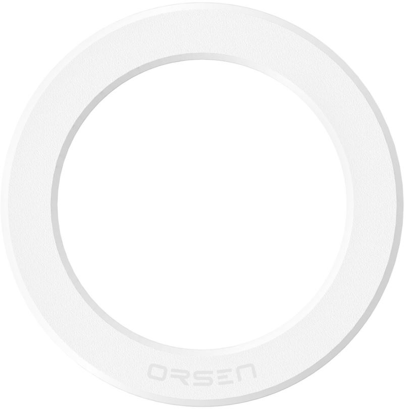 Držák na mobilní telefon Eloop Orsen magnetic ring, white