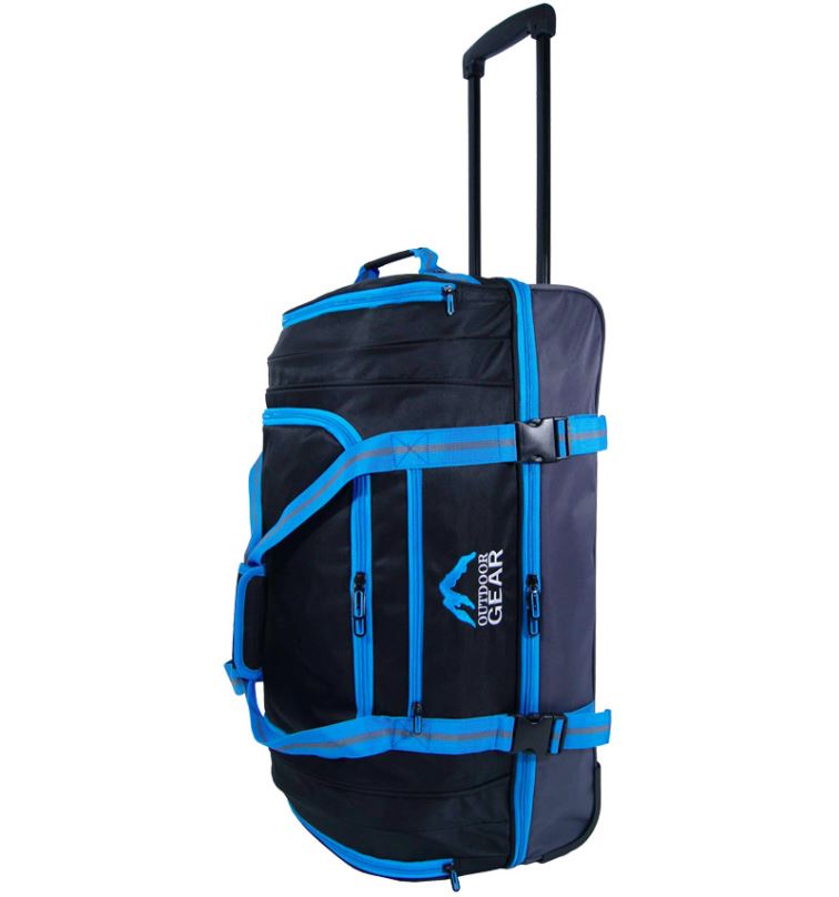 Cestovní taška na kolečkách GEAR T-805/26" - černá/modrá