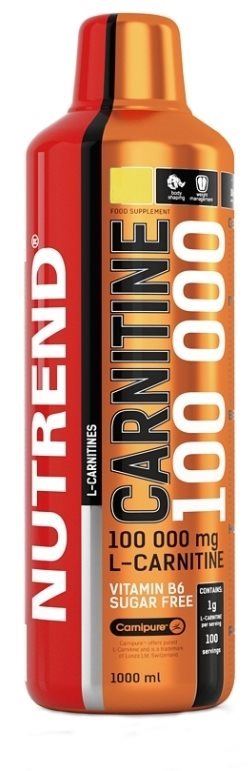 Spalovač tuků Nutrend Carnitine 100000, 1000ml, višeň