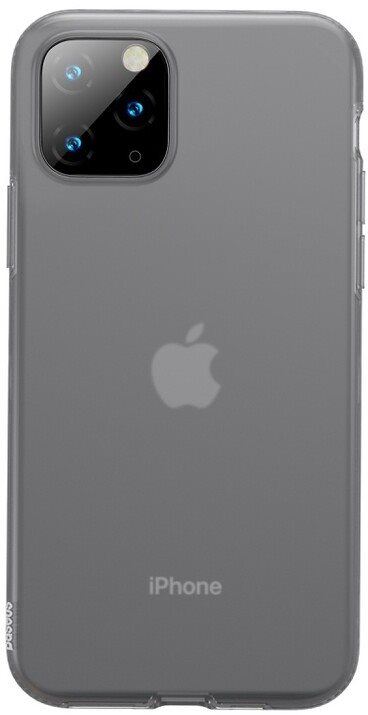 Kryt na mobil Baseus Jelly Liquid Silica Gel Protective Case pro iPhone 11 Pro Max Transparent Black