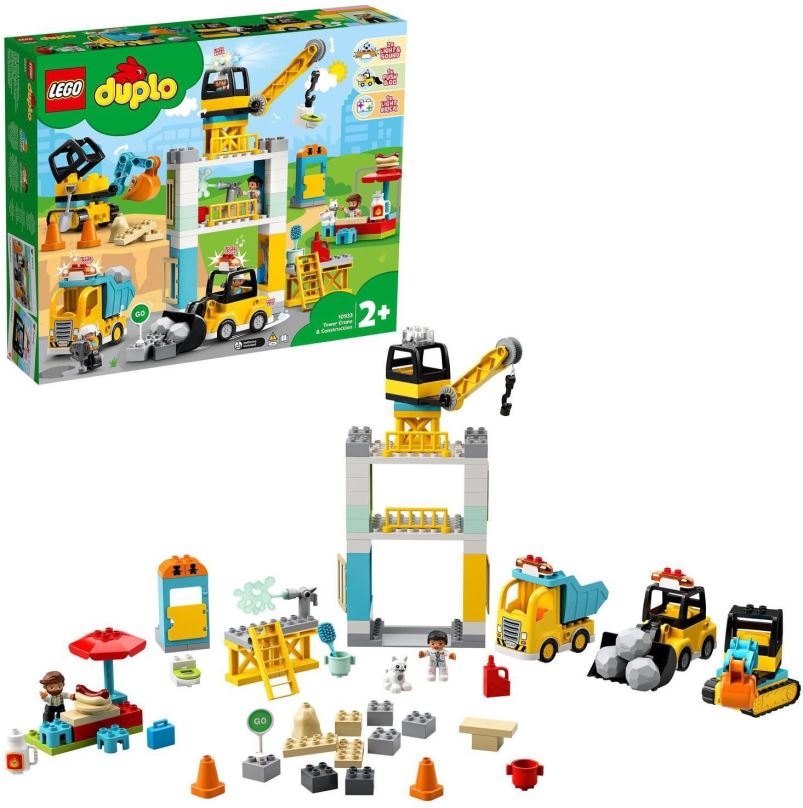 LEGO stavebnice LEGO® DUPLO® 10933 Stavba s věžovým jeřábem