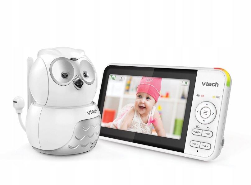 Dětská chůvička VTech BM5550-OWL, dětská video chůvička Sova s displejem 5" a otočnou kamerou