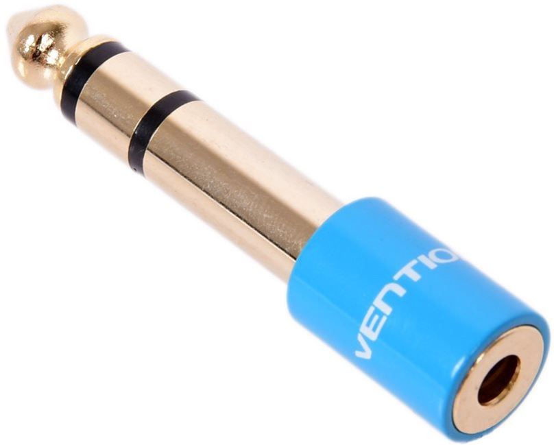 Redukce Vention 6.3mm Jack Male to 3.5mm Female Audio Adapter Blue