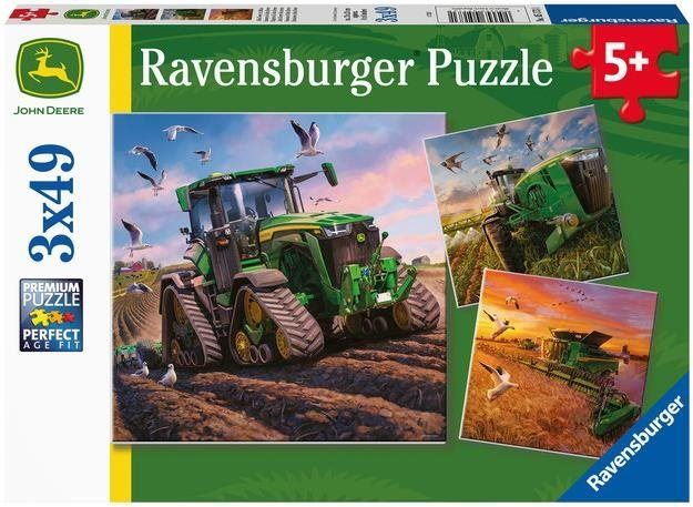 Puzzle Ravensburger puzzle 051731 John Deere: Hlavní sezona 3x49 dílků