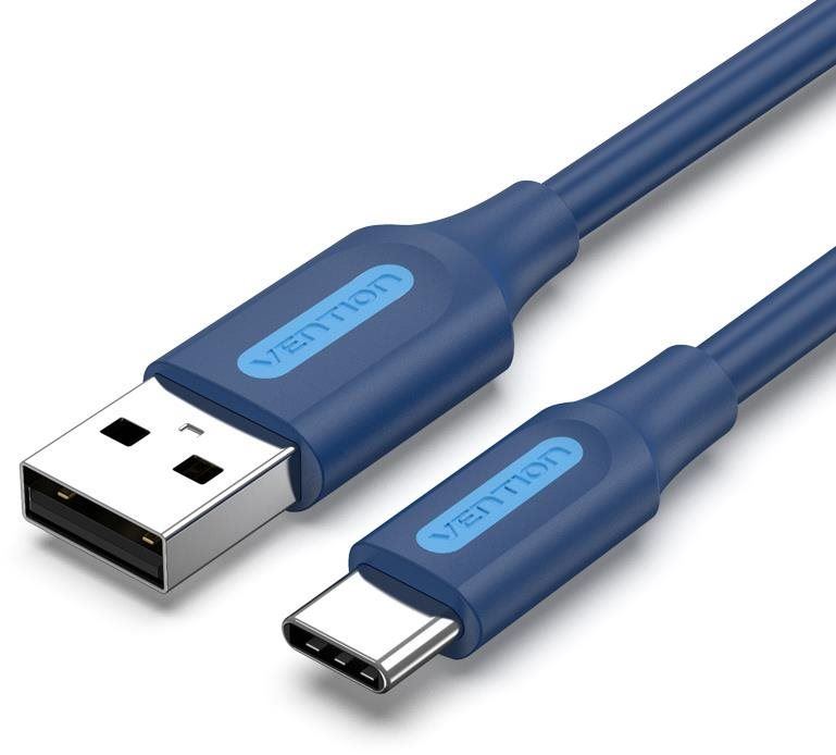 Datový kabel Vention USB 2.0 to USB-C 3A Cable 1.5M Deep Blue