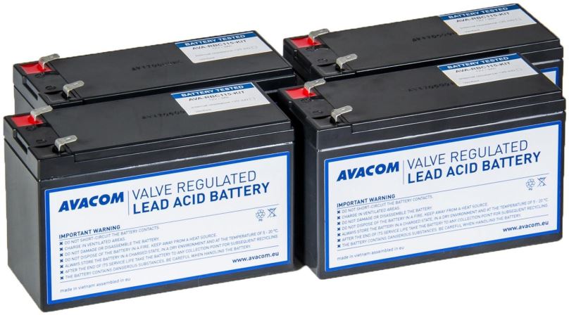 Baterie pro záložní zdroje AVACOM RBC115 - kit pro renovaci baterie (4ks baterií)