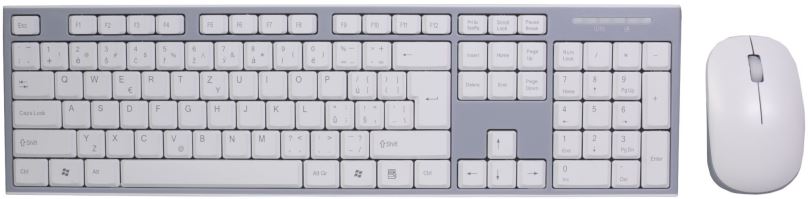 Set klávesnice a myši EVOLVEO WK-180 bílo-šedá - CZ