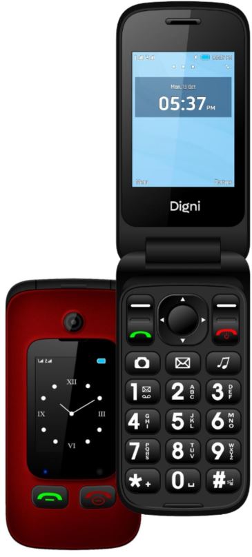 Mobilní telefon eSTAR Digni Flip červený