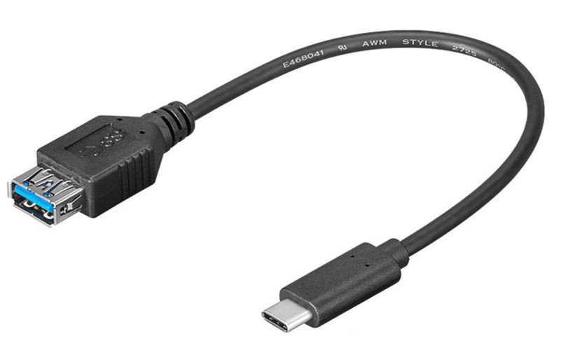 Redukce PremiumCord USB-C 3.1 (M) -  USB 3.0 (F) 0.2m
