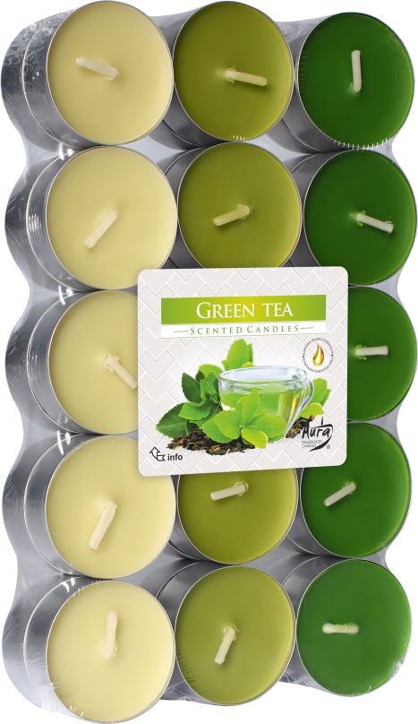 Svíčka BISPOL Zelený čaj 30 ks