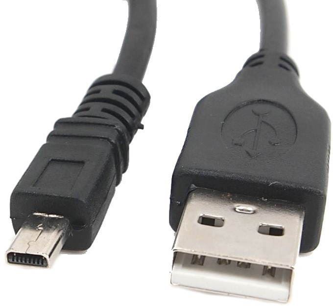 Datový kabel OEM USB A-MINI 8-pin 1.8m černý