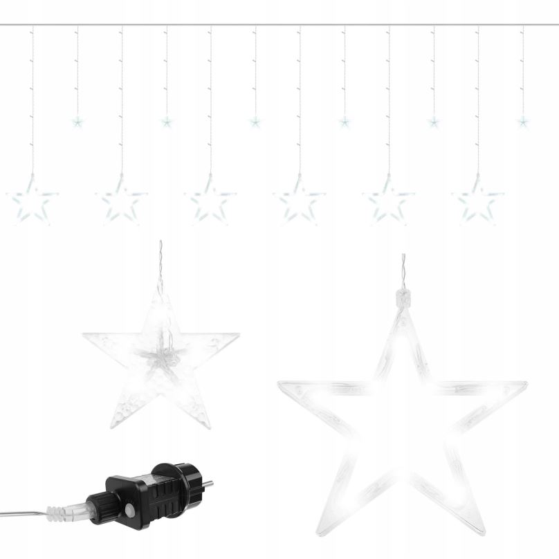 Vánoční osvětlení ISO 11318 hvězdy 138 LED studená bílá