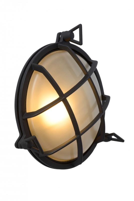 Lucide 11890/25/30 nástěnná venkovní lampa Dudley 1x40W | E27 | IP65 - černá, stmívatelná