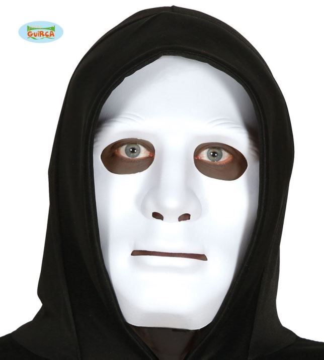 Karnevalová maska Bíla Maska - Dnb - Halloween - PVC