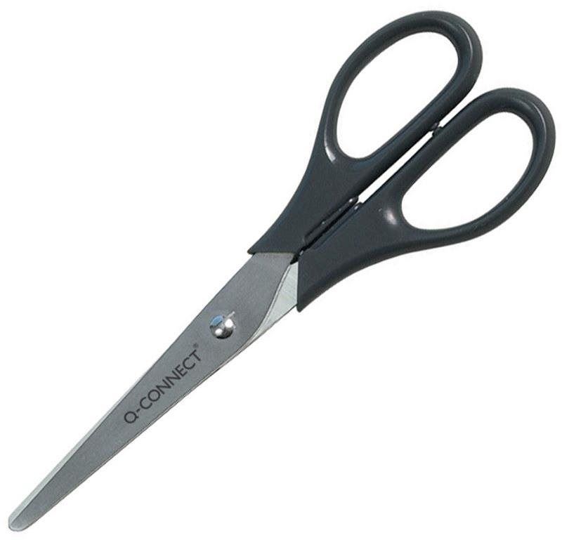 Kancelářské nůžky Q-CONNECT Classic 17 cm černé