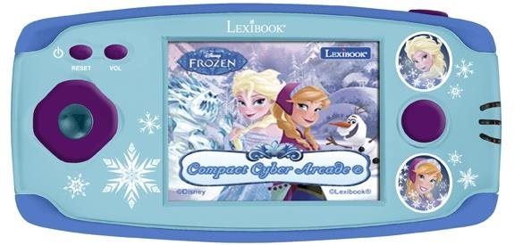 Herní konzole Lexibook Herní konzole Compact Cyber Arcade Disney Frozen s obrazovkou 2,5" - 150 her