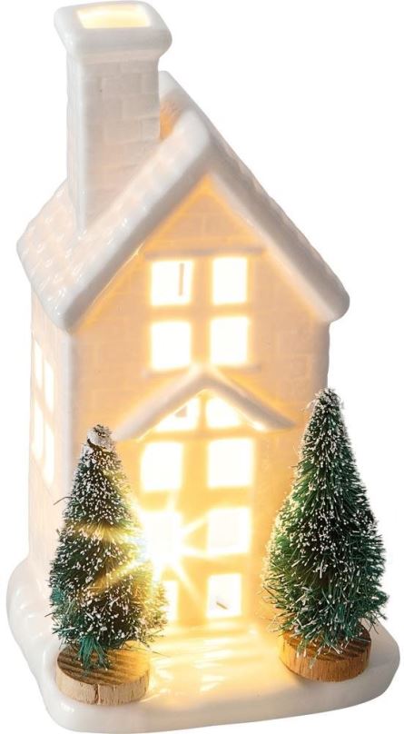 Vánoční dekorace RETLUX RXL 392 Porcelán domek LED 14,8cm
