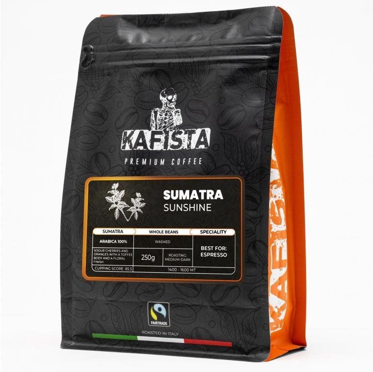 Káva Kafista výběrová káva Sumatra Sunshine, 1 x 250 g