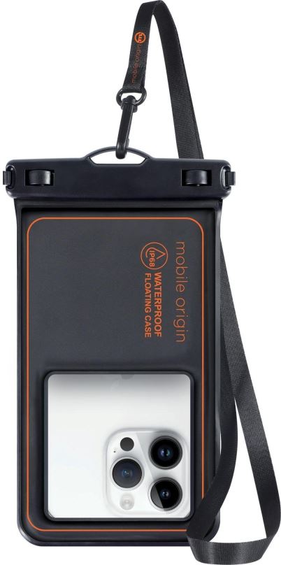 Vodotěsné pouzdro Mobile Origin Waterproof Floating Case 6.8" Black/Orange