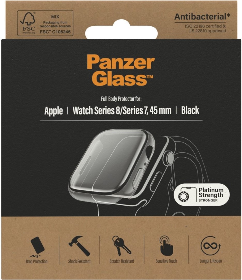 Ochranný kryt na hodinky PanzerGlass Full Protection Apple Watch 7