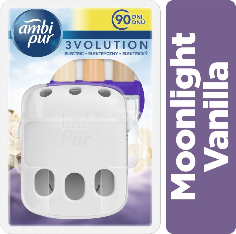 Osvěžovač vzduchu AMBI PUR 3vol strojek + náplň Moonlight Vanilla 20 ml