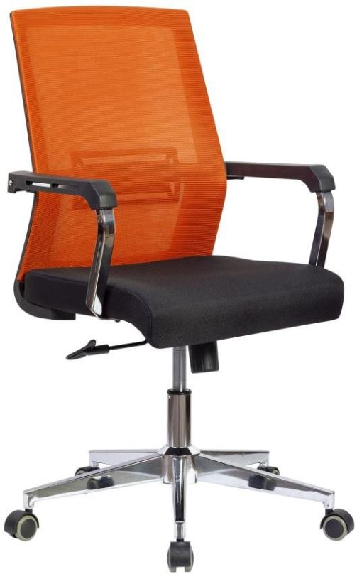 Kancelářská židle DALENOR Roma, textil, černá / červená