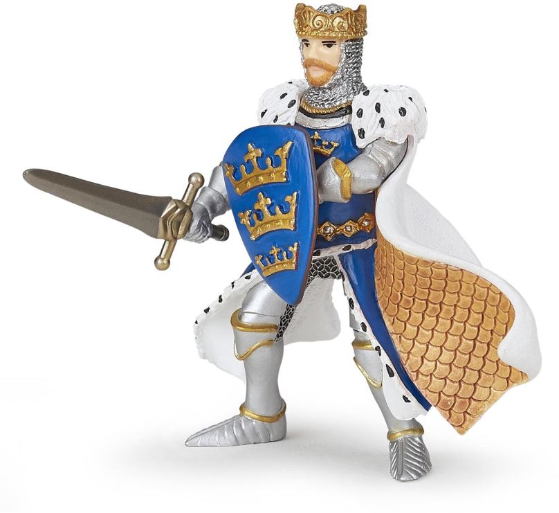 Figurka PAPO Král Arthur v modrém