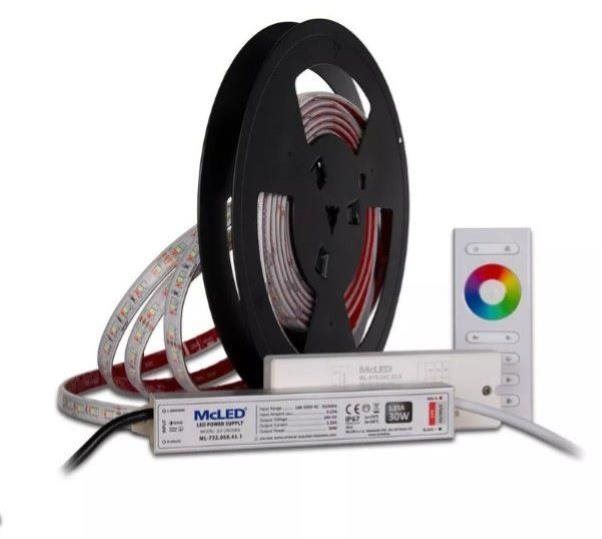 LED pásek McLED - sestava LED pásky do sauny barevná RGB 2 m