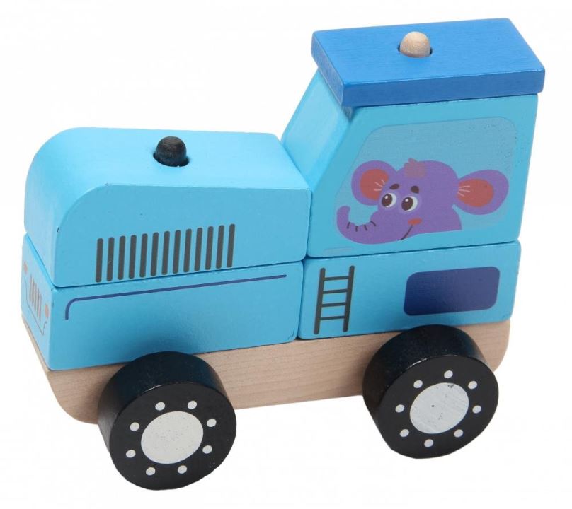 Auto Hope Toys Dřevěné autíčko traktor