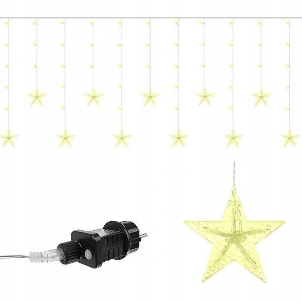 Vánoční osvětlení ISO 11320 hvězdy 108 LED teplá bílá