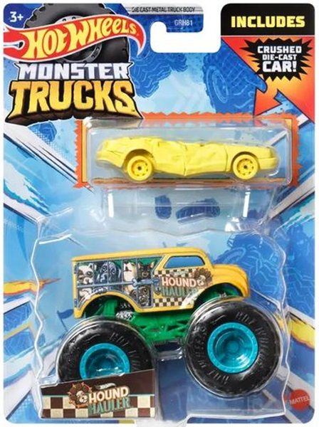Hot Wheels® Monster Trucks s angličákem HOUND HAULER, Mattel HKM12