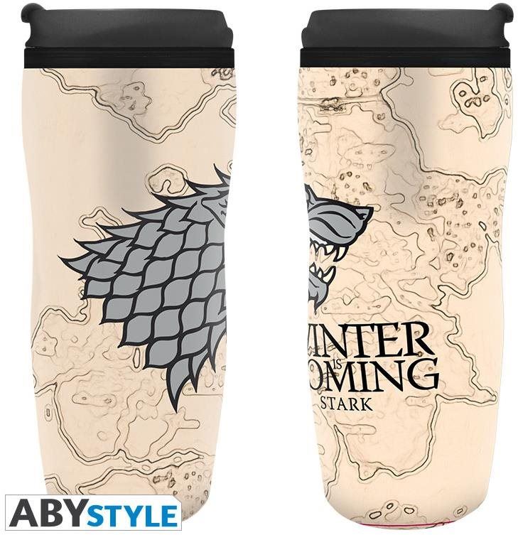 Cestovní hrnek ABYstyle - Games of Thrones - Cestovní hrnek "Winter is coming"